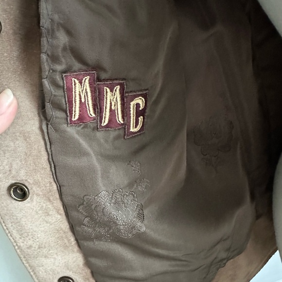 Cropped Vintage Fur/Suede Brown Jacket - Picture 5 of 6